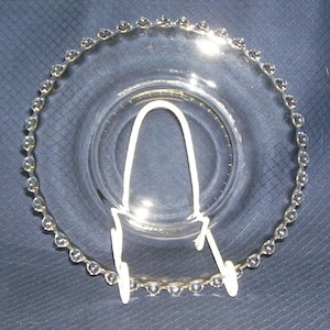 CANDLEWICK, 7&quot;diameter Plate, VINTAGE, Made by Imperial Glass, 1936 - 1984
