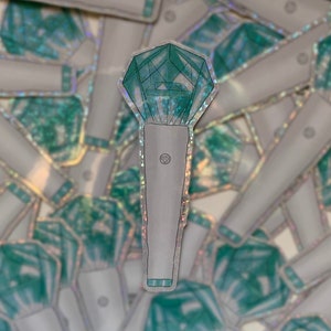 SHINEE LIGHTSTICK STICKER paillettes shating étoile autocollant kpop