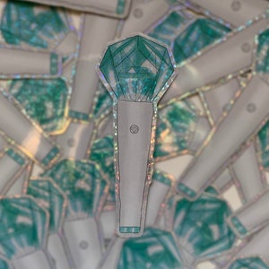 SHINEE LIGHTSTICK STICKER glitter shating star kpop sticker