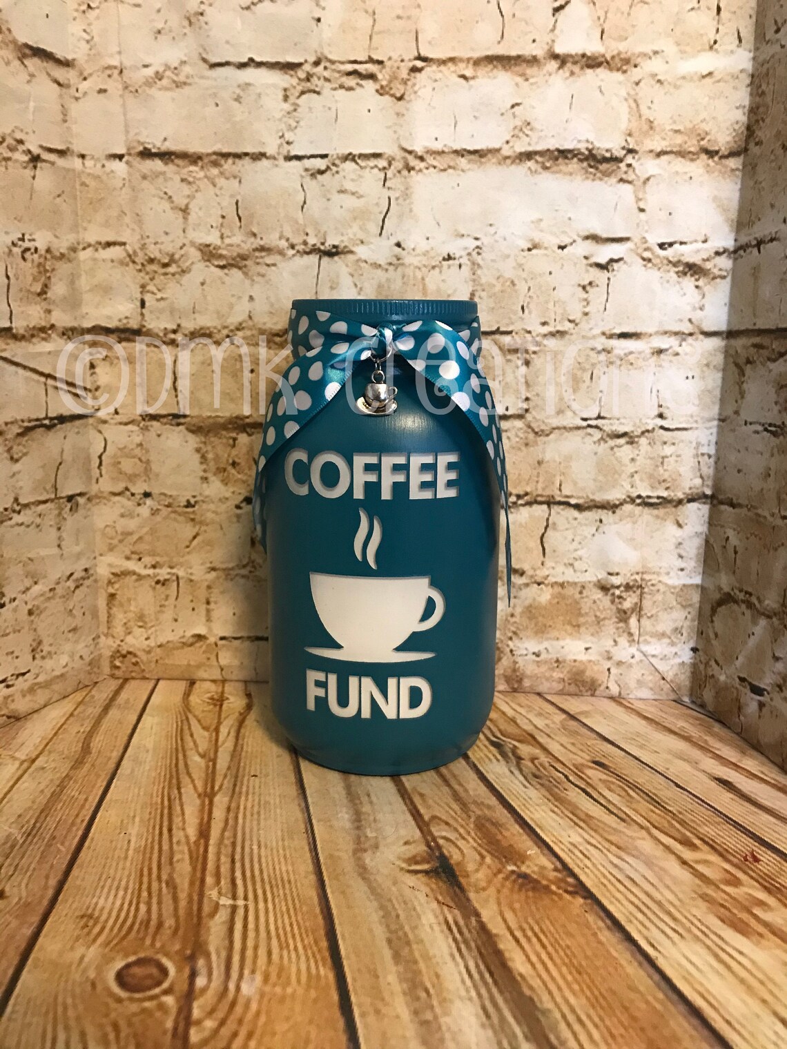 Coffee Fund Painted Mason Jar Bank Coffee Fund Coffee Bank Etsy