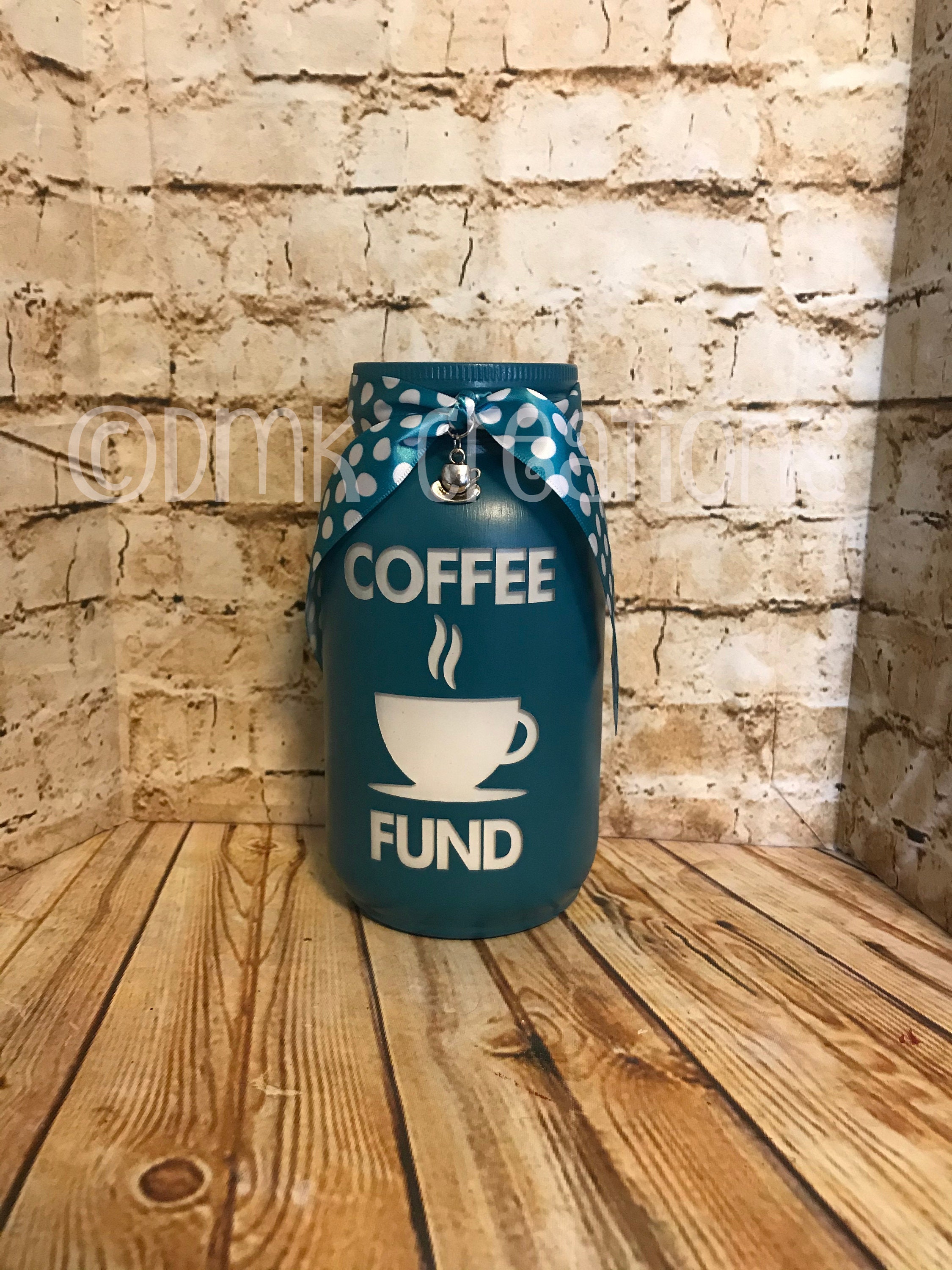 Coffee Fund Painted Mason Jar Bank coffee fund coffee bank Etsy Nederland