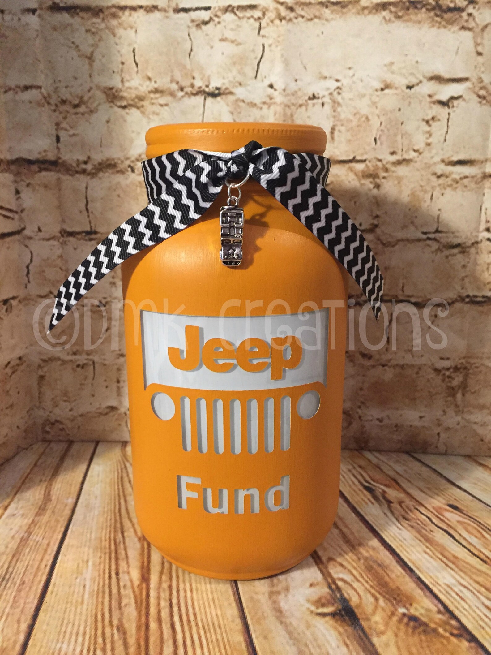 Jeep Fund Painted Mason Jar Bank jeep grill jeep jeep fund Etsy