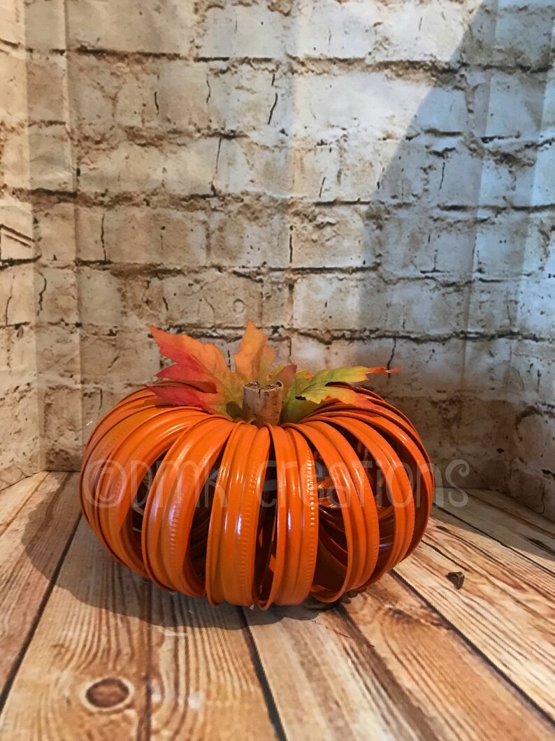 Mason Jar Lid Pumpkin Fall Autumn Pumpkin Mason Jar Lids Etsy
