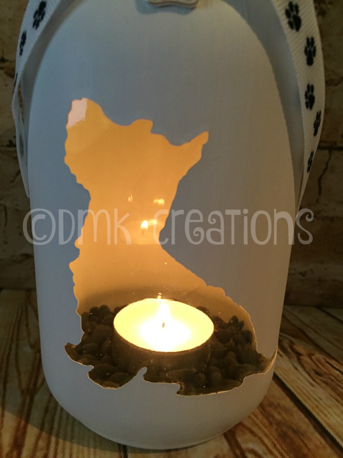 Westie Painted Mason Jar Tea Light Candle Holder Mason Jar Etsy