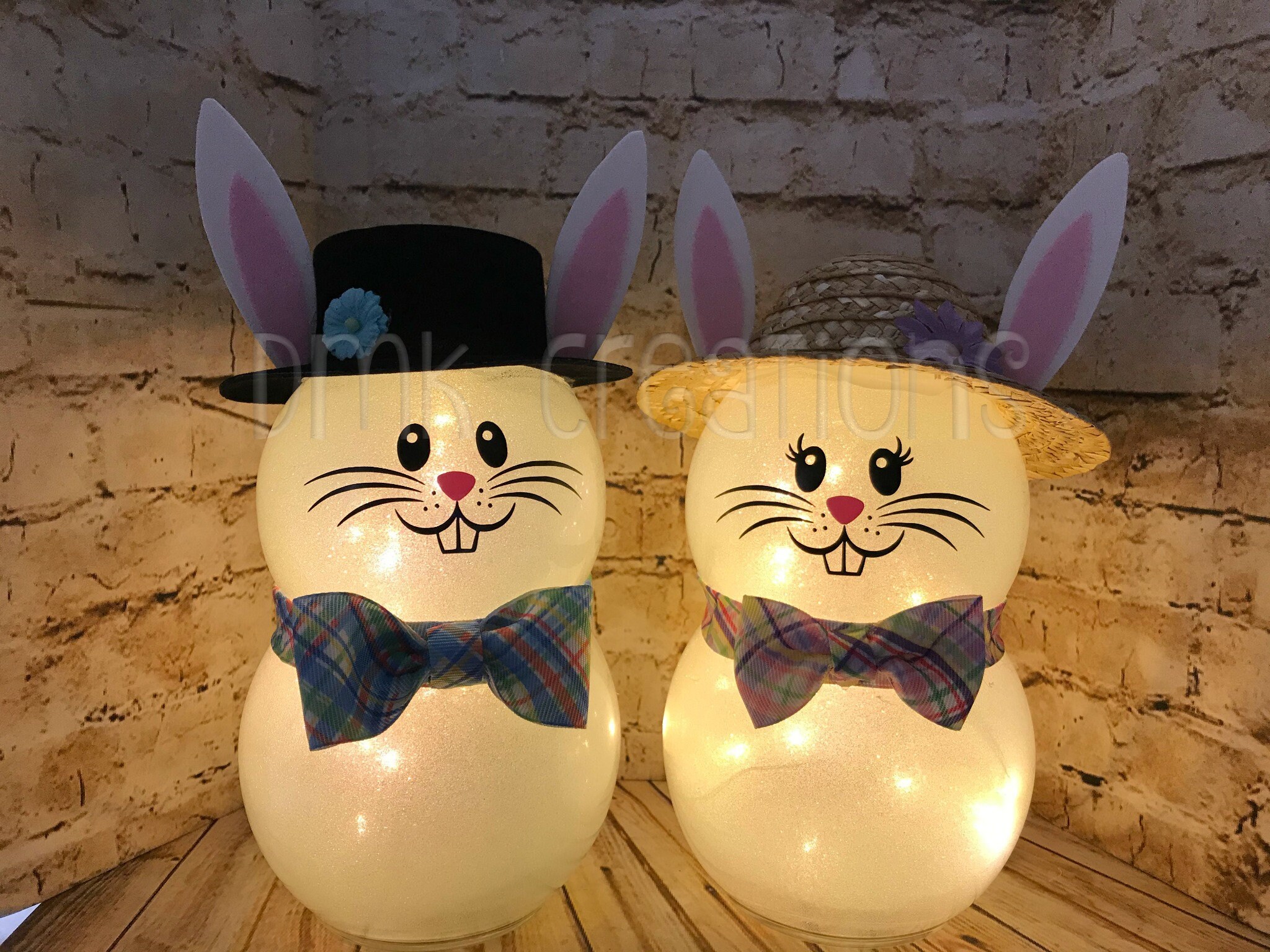 Easter Bunny Light Decoration Easter bunny Easter Etsy