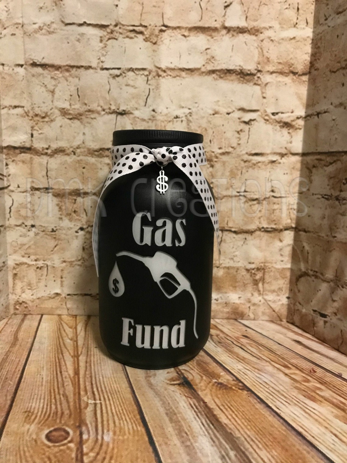 Gas Fund Painted Mason Jar Gas Fund Gas Fund Bank Bank Etsy