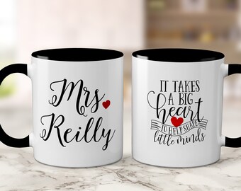 Personalized Teacher Mug – Heart to Shape Little Minds