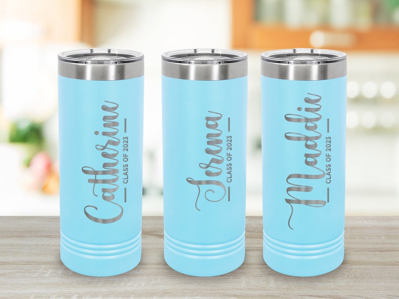 Class of 2023 Graduation Gift Insulated Stainless Steel Tumbler With Straw, 22 oz. Custom Engraved Name New Job, Office, Teacher image 8