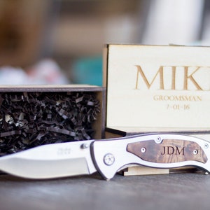 Groomsmen Knife Personalized Pocket Knives Personalized Knife for Groomsmen Knife Gift Set, Weddings, Gifts & Mementos, Groomsmen Gifts image 8