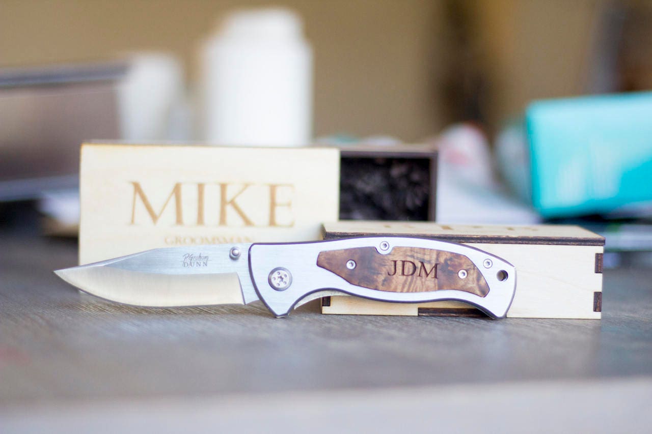 Personalized Utility Knife, Client Gift, Corporate Gift Mens Gift Box,  Personalized New Years Gift Box Set Engraved Company Gift for Him 