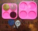 Circle Silicone Shiny Mold 2 Sizes for Badge Reels, Phone Grips, Crafting 