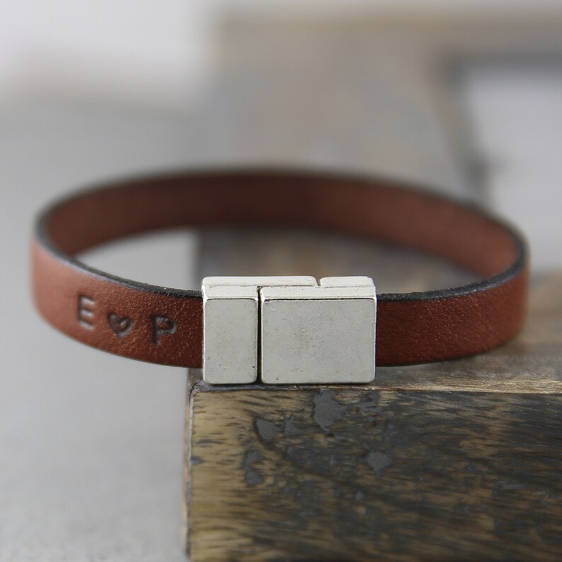 mens custom bracelet strong bracelet custom mens leather bracelet Personalized leather bracelet for men engraved bracelet