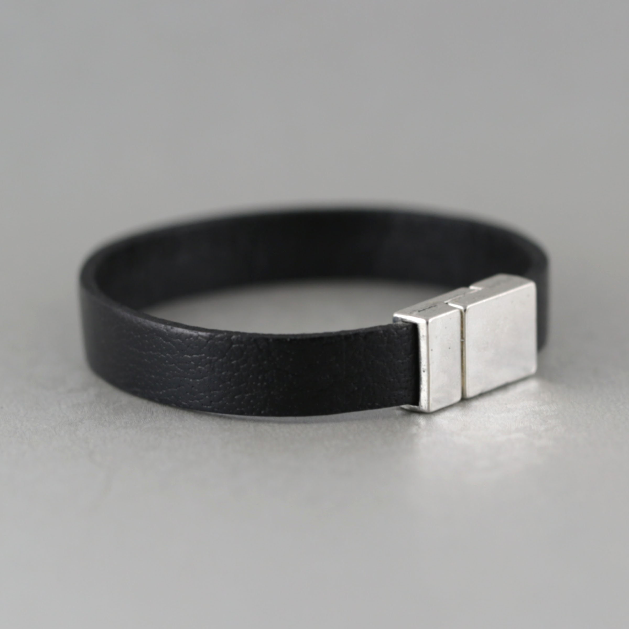 Custom Mens Bracelet. Black Unisex Bracelet. - Etsy