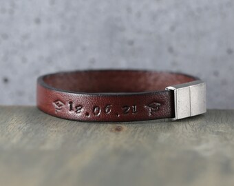 Graduation gift for him, leather bracelet, high school graduation gift, graduation bracelet for man, bachelor, degree, master,