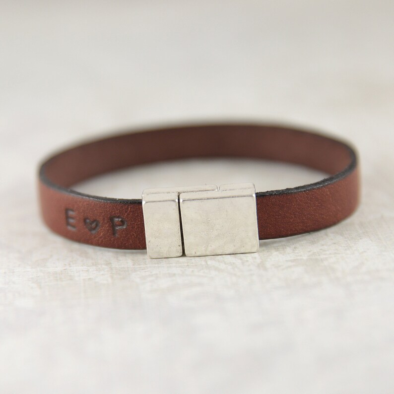 mens custom bracelet strong bracelet custom mens leather bracelet Personalized leather bracelet for men engraved bracelet