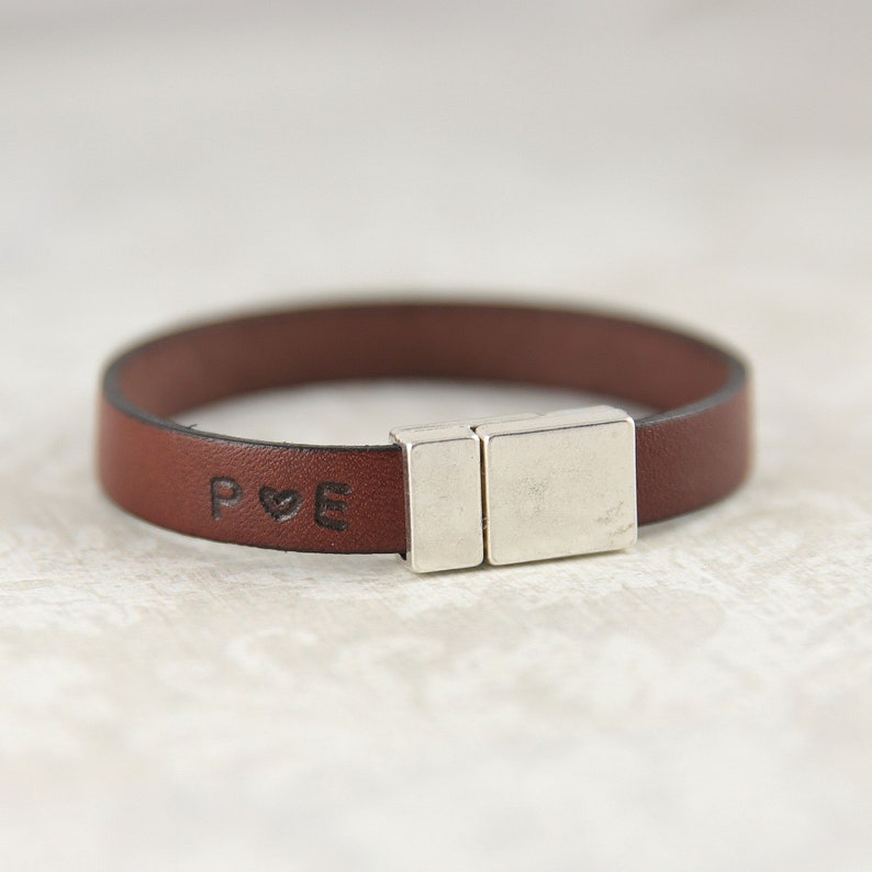 mens custom bracelet strong bracelet custom mens leather bracelet Personalized leather bracelet for men engraved bracelet