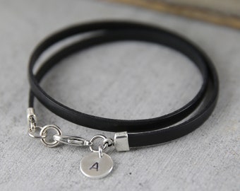 Personalized bracelet for men, mens bracelet, womens leather bracelet, initial bracelet gift for him, men leather bracelet, unisex bracelet