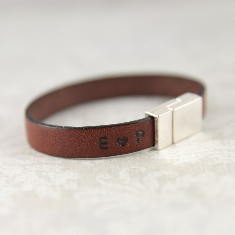 mens custom bracelet strong bracelet custom mens leather bracelet Personalized leather bracelet for men engraved bracelet