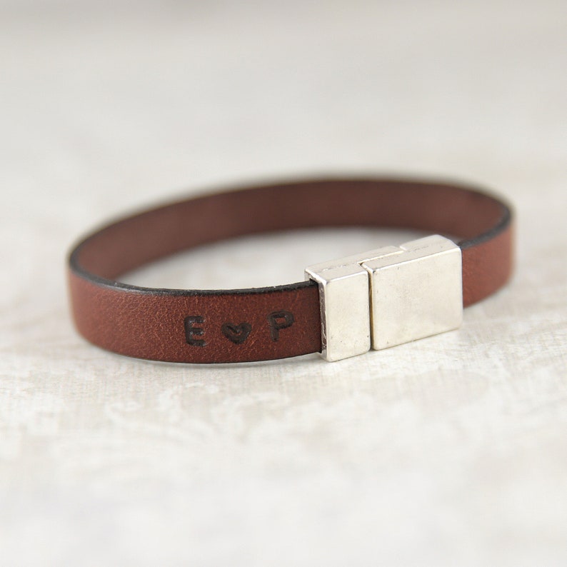mens custom bracelet strong bracelet custom mens leather bracelet Personalized leather bracelet for men engraved bracelet
