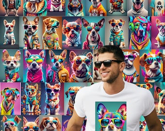 500+ Cool Dogs Designs, High Quality, Sublimation, T-shirt, Mugs, DTF, Stickers, Instant Download