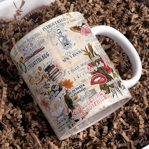 Reading Smut Is Self-Care, Bookaholic Mug Wrap Around Digital Mug Design, Sublimation PNG, 11oz 15oz, Book Lover, Book Worm, Book Reader Mug