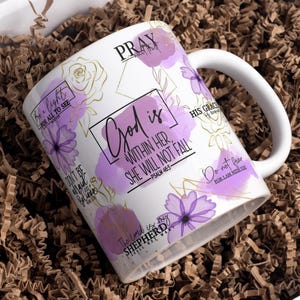Gott ist in ihr, Psalm 46-5-Becher-Wrap-Around-Digital-Becher-Designs, 11 Unze 15 Unze, Sublimation PNG, Bibelzitate, religiöse christliche Tasse