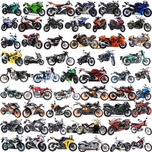 200 Motorcycles Digital Elements, High Quality, PNG Transparent Background, Sublimation, T-shirt, Mugs, DTF, Stickers, Instant Download