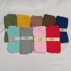 Hand Knit Scrubby Dish Cloths sets of 2