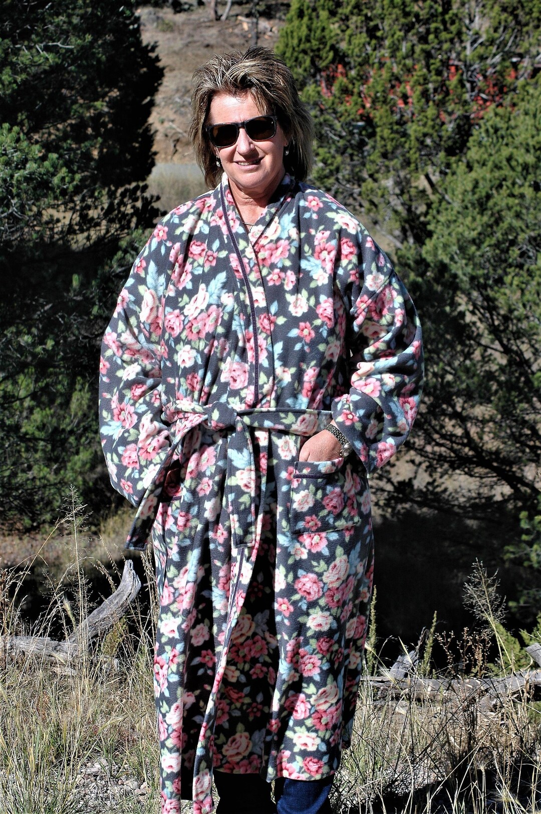 Velour Winter Fleece Full Wrap Robe - Etsy