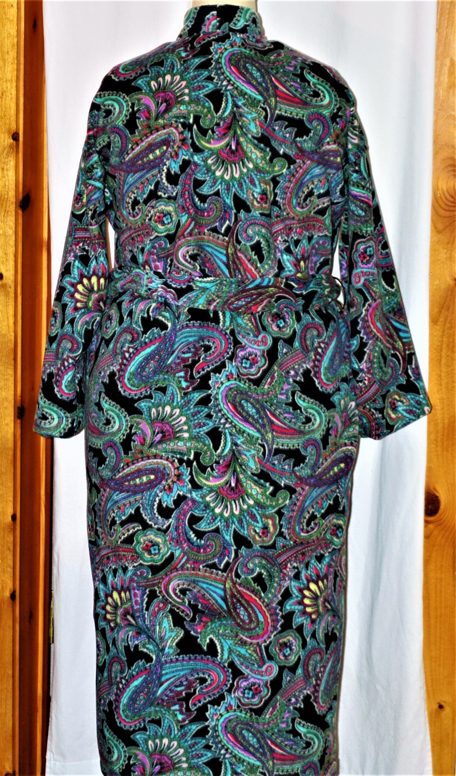 paisley print robe