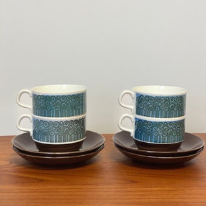 Rorstrand "Amanda" Cup and saucer - Christina Campbell - Vintage Scandinavian porcelain design