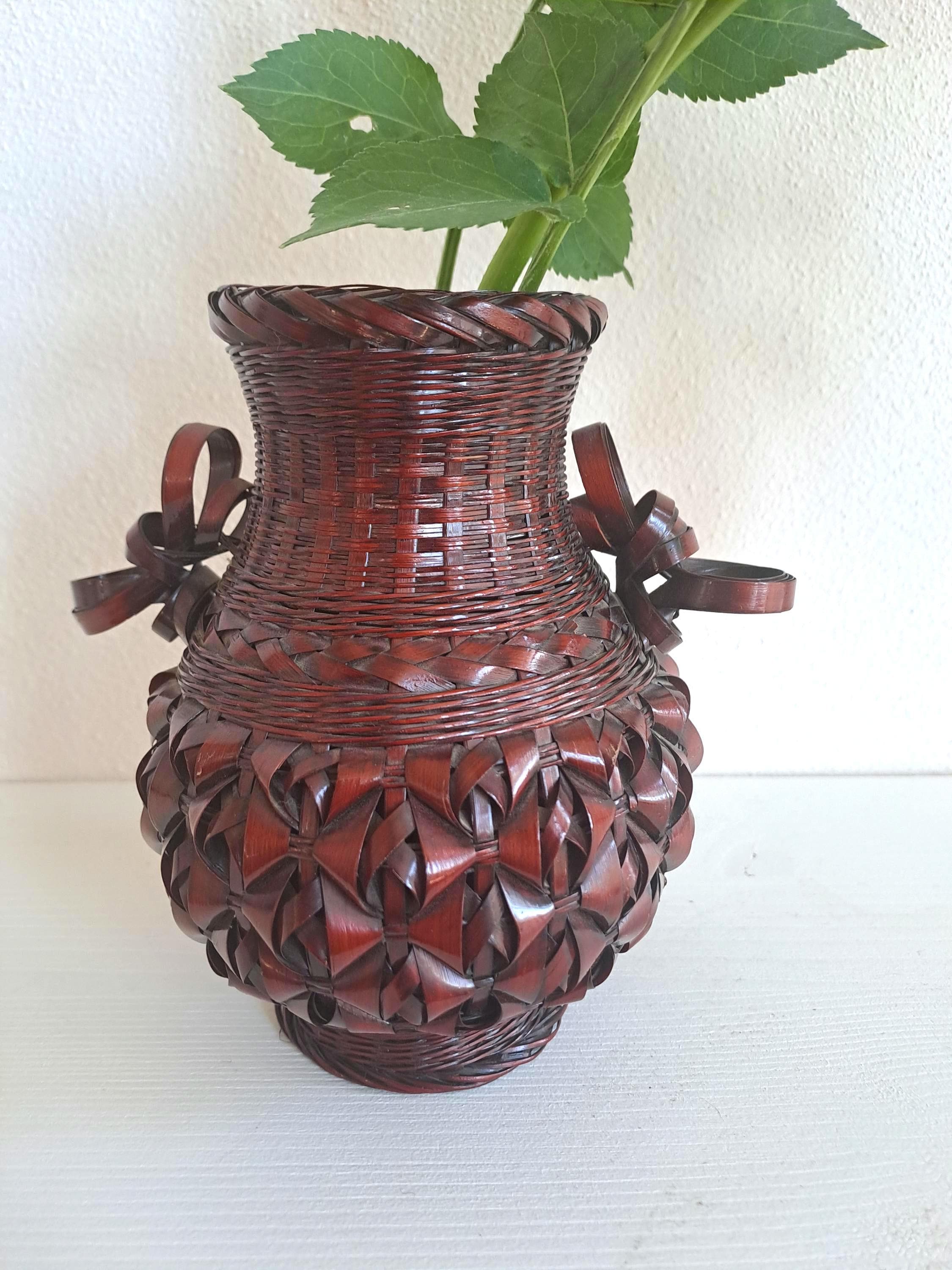 竹製花瓶 希少 アンティークの竹の花瓶 - Etsy 日本