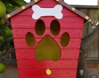 Paw print Dog house bird house