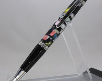 ボールポイントクリックペン、「Dura Click EDC」スタイル、黒、白、銅