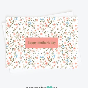 Je t'aime maman, carte de voeux avec couronne de fleurs, carte de voeux pour la fête des mères, cadeau pour maman