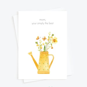 Je t'aime maman, carte de voeux avec couronne de fleurs, carte de voeux pour la fête des mères, cadeau pour maman