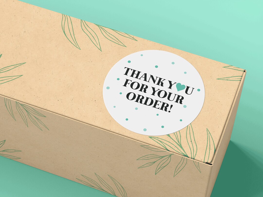 Thank You for Your Order Sticker Sheets, Thank You Stickers, Stickers ...