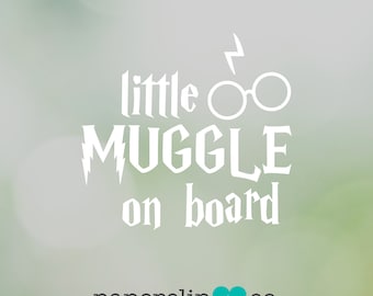 Baby Muggle on Board SVG