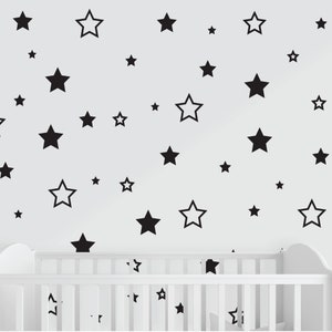 Stars Nursery Decals, Star Wall Art, Nursery Decor, Wall Stickers, Wall Decals, Vinyl Decals, Decals for Room, Baby Room Decals, Mini Decals