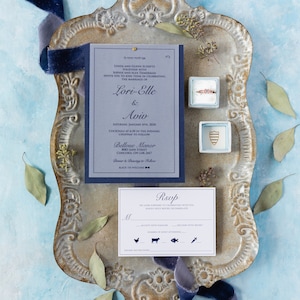 Blue with Vellum Overlay