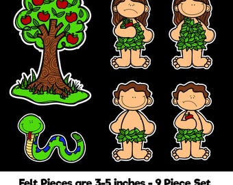 Adam and Eve Bible Felt Story Set