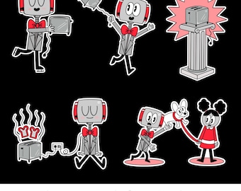 Robot in Love Felt Story Set