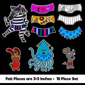 Polar Bear&#39;s Underwear Felt Story for Felt Boards and Flannel Boards