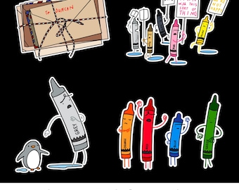 The Day the Crayons Quit Felt Story Set