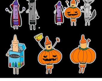 The Crayons Trick or Treat Felt Story Set
