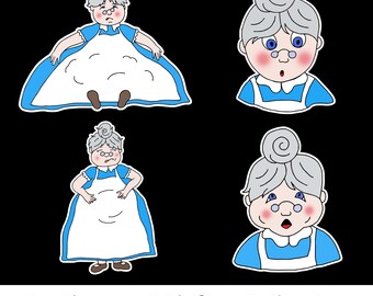 There Was an Old Lady Who Swallowed a Fly Felt Story Set