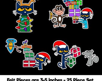 Pete the Cat's 12 Groovy Days of Christmas Felt Story Set