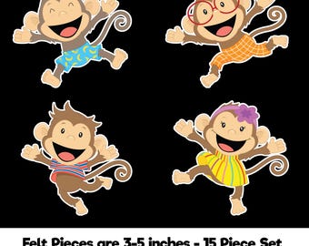 Five Little Monkeys Felt Story Set