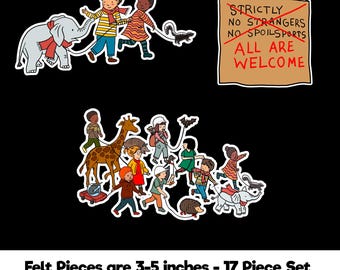 Strictly No Elephants Felt Story Set