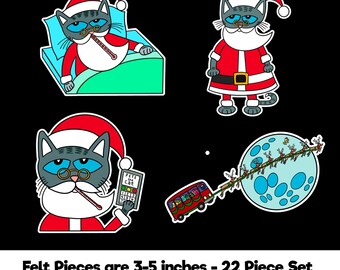 Pete the Cat Saves Christmas Felt Story Set